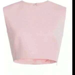 GIAMBATTISTA VALLIWomen's Crepe Cropped Top In Pink size 38. S